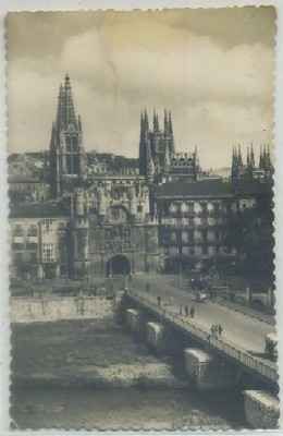 POSTAL DE BURGOS. ARCO DE SANTA MARIA Y CATEDRAL