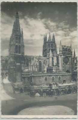POSTAL DE BURGOS. CATEDRAL. FACHADA DEL SUR