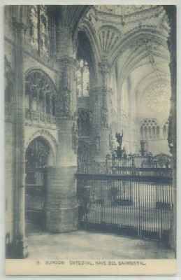 POSTAL ANTIGUA DE BURGOS. CATEDRAL NAVE DEL SARMENTAL Nº 9