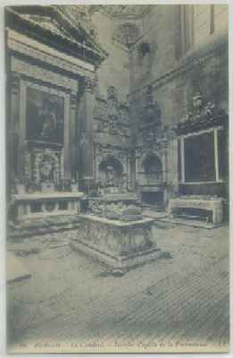 POSTAL ANTIGUA DE BURGOS. CATEDRAL. INTERIOR CAPILLA DE LA PRESENTACION Nº 66