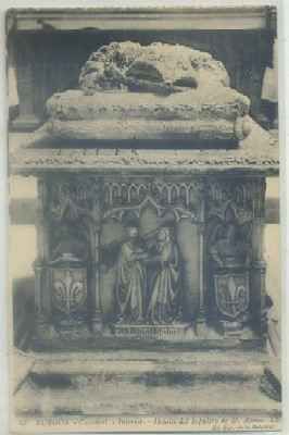 POSTAL ANTIGUA DE BURGOS. CATEDRAL. INTERIOR DETALLE SEPULCRO D. ALFONSO Nº 43