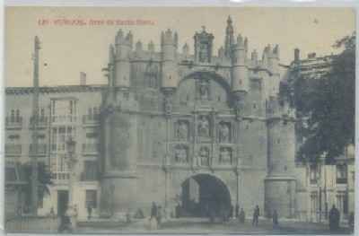 POSTAL ANTIGUA DE BURGOS. ARCO DE SANTA MARIA Nº 139