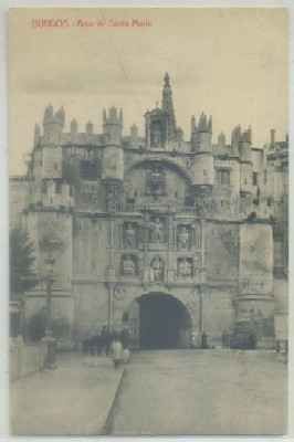 POSTAL ANTIGUA DE BURGOS. ARCO DE SANTA MARIA
