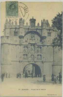 POSTAL ANTIGUA DE BURGOS. ARCOS DE SANTA MARIA Nº 27