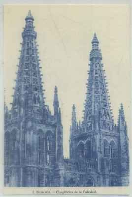 POSTAL ANTIGUA DE BURGOS. CAPITELES DE LA CATEDRAL Nº 2