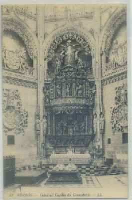 POSTAL ANTIGUA DE BURGOS. RETABLO DE LA IGLESIA DE SAN NICOLAS
