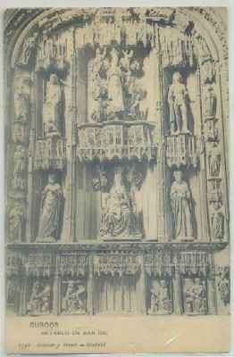 POSTAL ANTIGUA DE BURGOS. RETABLO DE SAN GIL