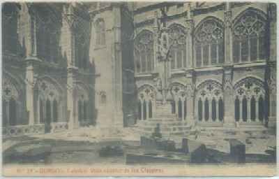 POSTAL ANTIGUA DE BURGOS. CATEDRAL. VISTA EXTERIOR DE LOS CLAUSTROS