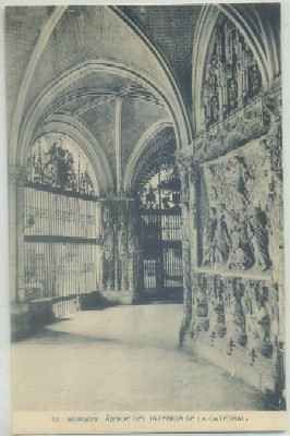 POSTAL ANTIGUA DE BURGOS. ABSIDE DEL INTERIOR DE LA CATEDRAL