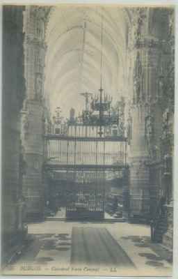 POSTAL ANTIGUA DE BURGOS. CATEDRAL. NAVE CENTRAL