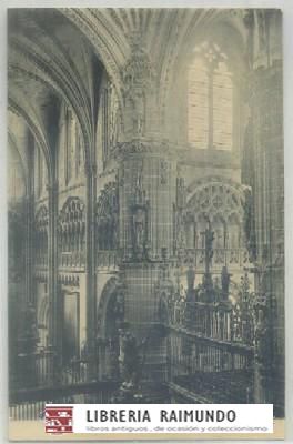 POSTAL ANTIGUA DE BURGOS. CATEDRAL. INTERIOR, VISTA DESDE EL TRIFORIO
