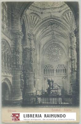 POSTAL ANTIGUA DE BURGOS. CATEDRAL. INTERIOR
