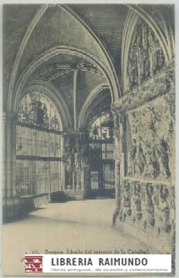 POSTAL ANTIGUA DE BURGOS. ABSIDE DEL INTERIOR DE LA CATEDRAL Nº 10