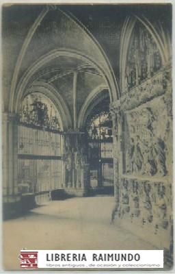 POSTAL ANTIGUA DE BURGOS. INTERIOR DE LA CATEDRAL