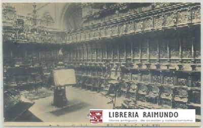 POSTAL ANTIGUA DE BURGOS. CATEDRAL. CORO Nº 5