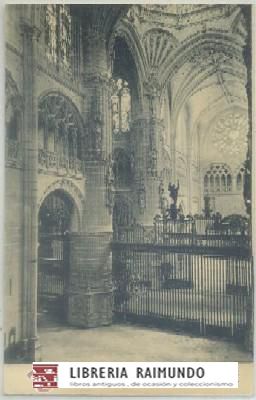 POSTAL ANTIGUA DE BURGOS. CATEDRAL. NAVE DEL SACRAMENTAL Nº 9
