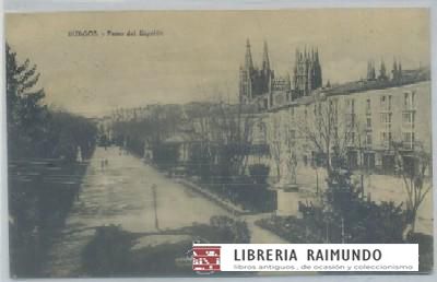 POSTAL ANTIGUA DE BURGOS. PASEO DEL ESPOLON