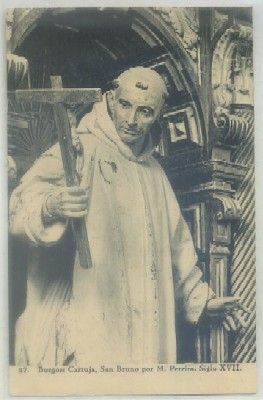 POSTAL ANTIGUA DE BURGOS. CARTUJA SAN BRUNO. M. PEREIRA. SIGLO XVll