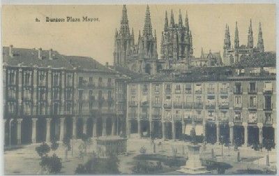 POSTAL ANTIGUA DE BURGOS. PLAZA MAYOR
