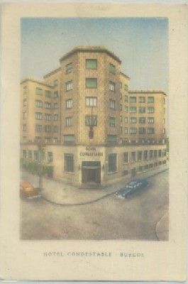 POSTAL ANTIGUA DE BURGOS. HOTEL CONDESTABLE