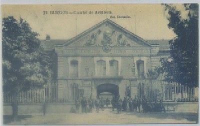 POSTAL ANTIGUA DE BURGOS. CUARTEL DE ARTILLERIA Nº 23