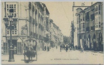 POSTAL ANTIGUA DE BURGOS. CALLE DE SANTANDER Nº 16