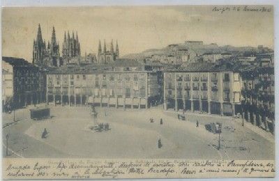 POSTAL ANTIGUA DE BURGOS. GRAN PLAZA