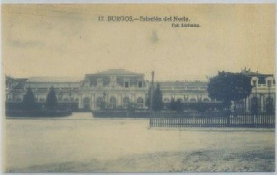 POSTAL ANTIGUA DE BURGOS. ESTACION DEL NORTE Nº 17