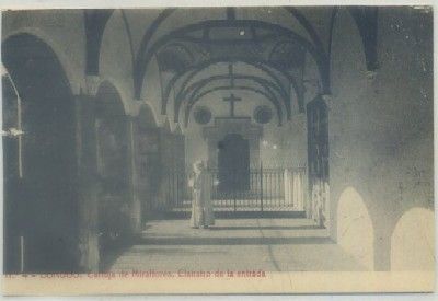 POSTAL ANTIGUA DE BURGOS. CARTUJA DE MIRAFLORES. CLAUSTRO DE ENTRADA