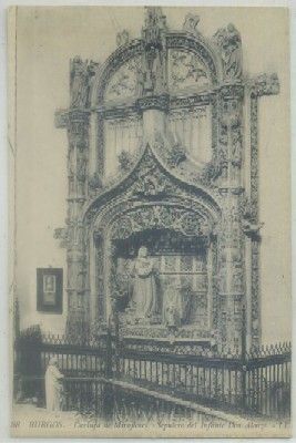 POSTAL ANTIGUA DE BURGOS. CARTUJA. SEPULCRO DEL INFANTE D. ALFONSO