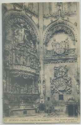 POSTAL ANTIGUA DE BURGOS. CATEDRAL. CAPILLA DEL CONDESTABLE