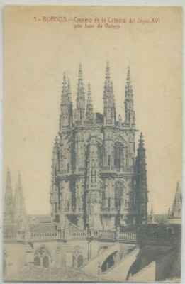 POSTAL ANTIGUA DE BURGOS. CRUCERO DE LA CATEDRAL. SIGLO XVl