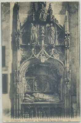 POSTAL ANTIGUA DE BURGOS. CATEDRAL. SEPULCRO DE FUENTES PELAYO