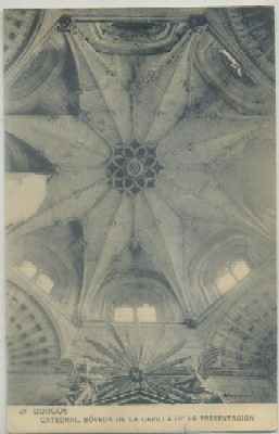 POSTAL ANTIGUA DE BURGOS. CATEDRAL. BOVEDA DE LA CAPILLA DE LA PRESENTACION