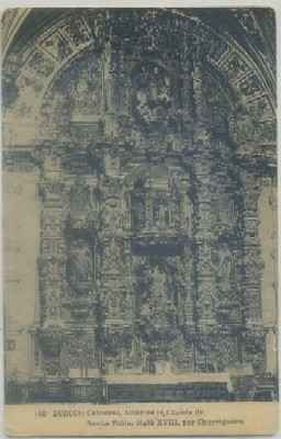 POSTAL ANTIGUA DE BURGOS. CATEDRAL. ALTAR DE LA CAPILLA DE SANTA TECLA
