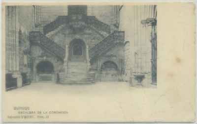 POSTAL ANTIGUA DE BURGOS. CATEDRAL. ESCALERA DE LA CORONERIA nº 33