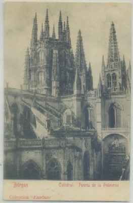 POSTAL ANTIGUA DE BURGOS. CATEDRAL. PUERTA DE PELLEJERIA