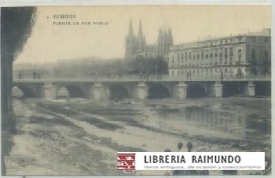 POSTAL ANTIGUA DE BURGOS. PUENTE DE SAN PABLO Nº 4