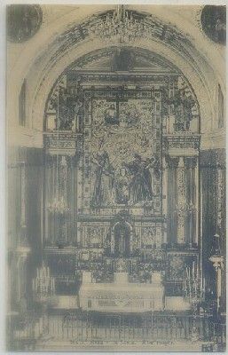 POSTAL DE AVILA. LA SANTA. ALTAR MAYOR