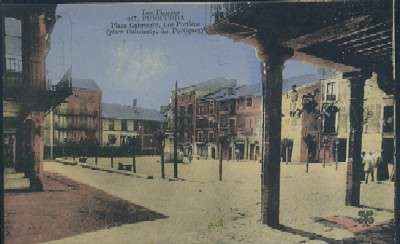 POSTAL ANTIGUA DE PUIGCERDA PLAZA GABRINETY LES PORTIQUES Nº 447 GERONA