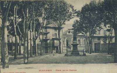 POSTAL ANTIGUA DE PUIGCERDA PLAZA DE LOS HEROES GERONA
