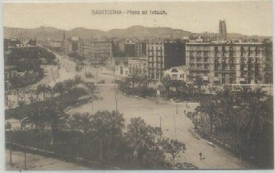 POSTAL ANTIGUA DE BARCELONA. PLAZA DE TETUAN