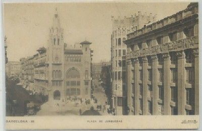 POSTAL ANTIGUA DE BARCELONA. PLAZA DE JUNQUERAS