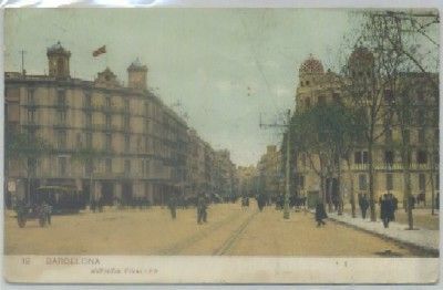 POSTAL ANTIGUA DE BARCELONA. AVENIDA FIVALLER Nº 19