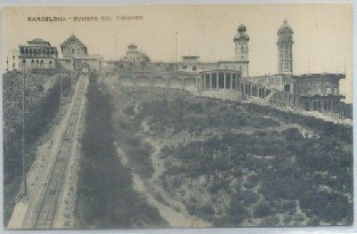 POSTAL ANTIGUA DE BARCELONA. CUMBRE DEL TIBIDABO