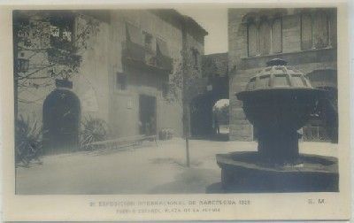 POSTAL ANTIGUA DE BARCELONA. EXPO. INTER. BARCELONA 1929. PUEBLO ESPAÑOL Nº 21