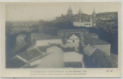 POSTAL ANTIGUA DE BARCELONA. EXPO. INTER. BARCELONA 1929. PUEBLO ESPAÑOL Nº 27