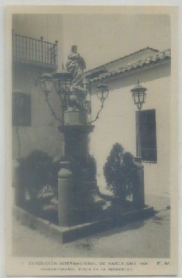 POSTAL ANTIGUA DE BARCELONA. EXPO. INTER. BARCELONA 1929. PUEBLO ESPAÑOL Nº 1