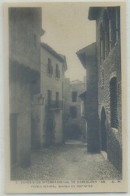 POSTAL ANTIGUA DE BARCELONA. EXPO. INTER. BARCELONA 1929. PUEBLO ESPAÑOL Nº 2