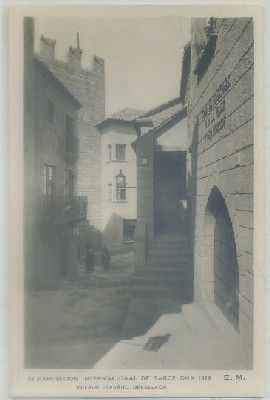 POSTAL ANTIGUA DE BARCELONA. EXPO. INTER. BARCELONA 1929. PUEBLO ESPAÑOL Nº 33